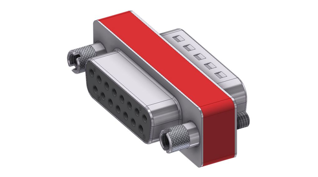 D-sub-filteradapter, D-Sub 15-stifts kontakt - D-Sub 15-stifts sockel